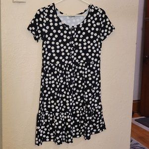 Daisy Print Short Sleeve Dress